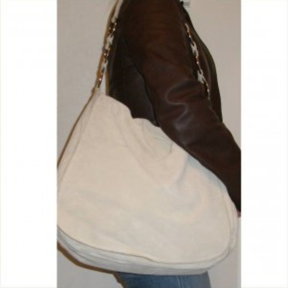 Prada extra large white suede hobo bag and original dustbag - Picture 1 of 16